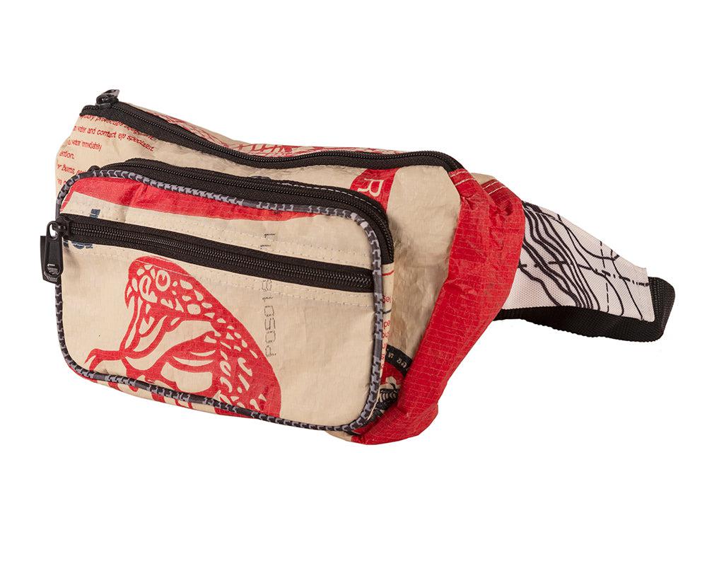 Upcycled Fanny Pack / Hip Bag  / Moon Bag / Belly Bag - Sustainable