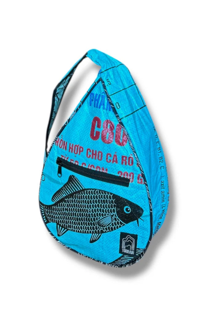 Upcycled Sling Backpack- Sustainable, Saves Landfills, Cambodia