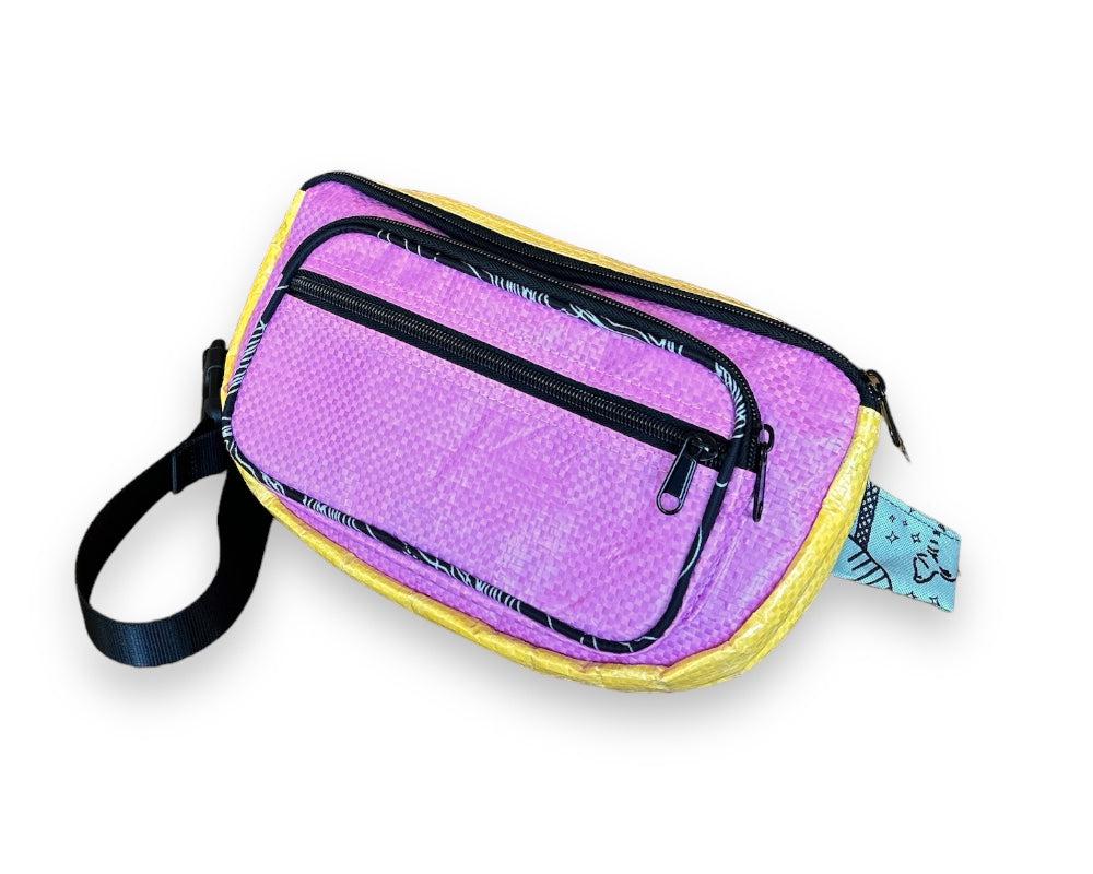 Upcycled Fanny Pack / Hip Bag  / Moon Bag / Belly Bag - Sustainable