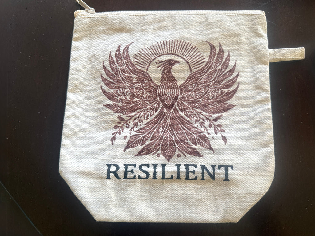 Rising Phoenix Resilient Cosmetic Bag - Handmade by Survivors
