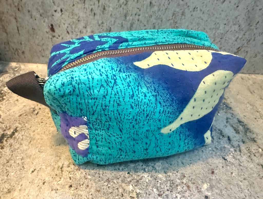 Upcycled Sari Cosmetic Bags - Handmade by Survivors