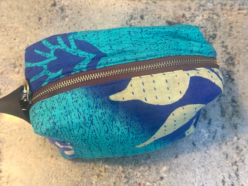 Upcycled Sari Cosmetic Bags - Handmade by Survivors