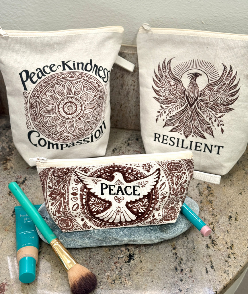 Rising Phoenix Resilient Cosmetic Bag - Handmade by Survivors