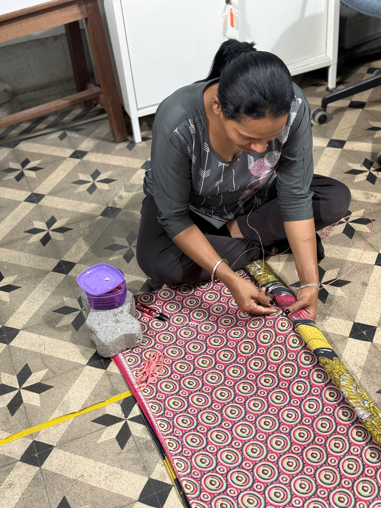 Upcycled Sari Cosmetic Bags - Handmade by Survivors