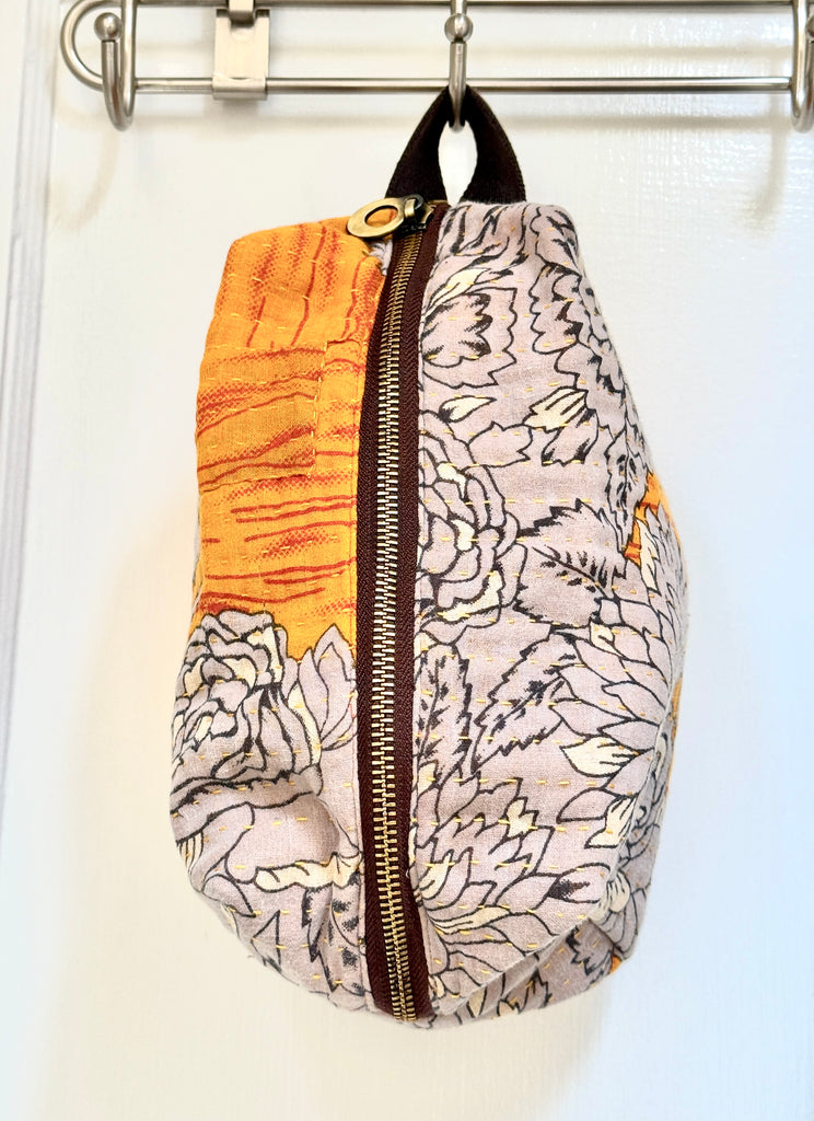 Upcycled Sari Cosmetic Bags - Handmade by Survivors