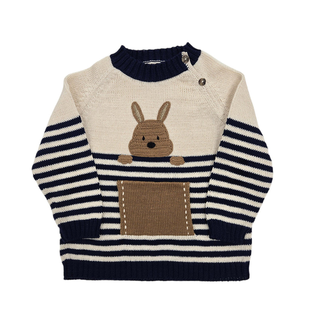 Hand Knit Baby and Toddler Kangaroo Sweater, Fair Trade, Support Women in Armenia