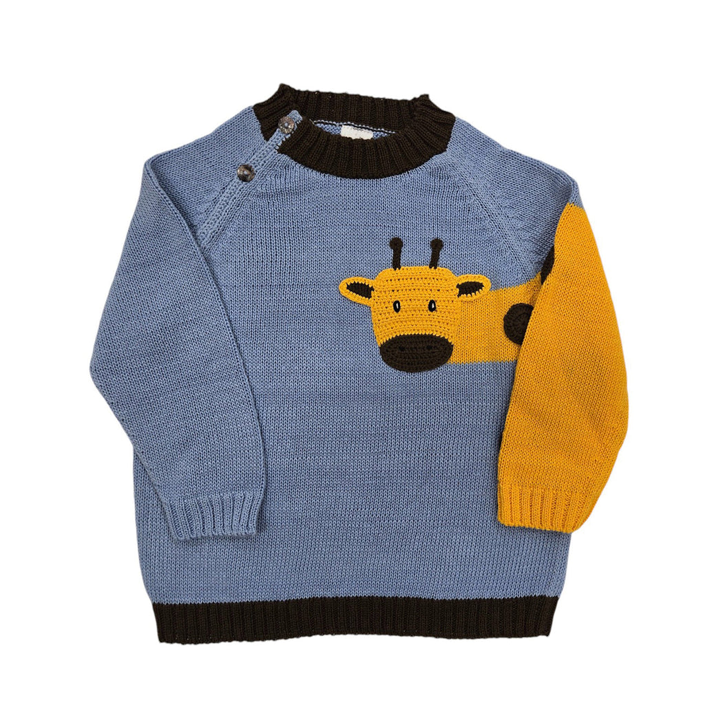 Hand Knit Baby & Toddler Giraffe Sweater, Fair Trade, Armenia