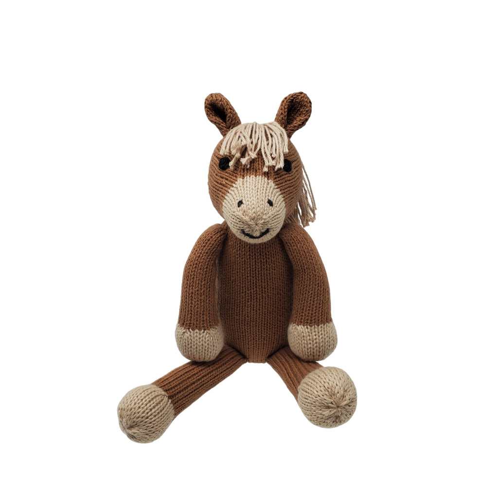 Hand Knit Horse Stuffed Animal, Fair Trade Peru