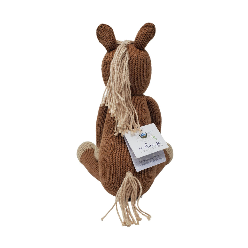 Hand Knit Horse Stuffed Animal, Fair Trade Peru