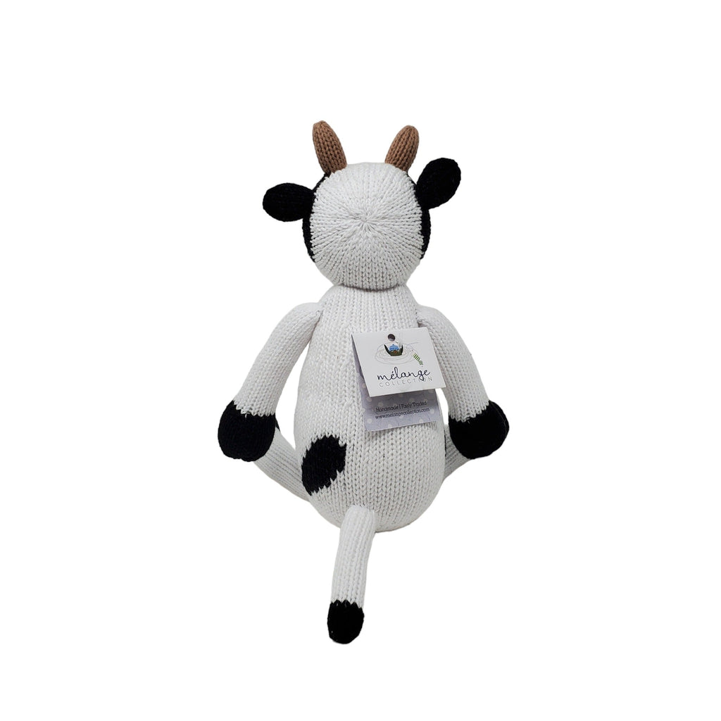 Hand Knit Cow Stuffed Animal, Fair Trade, Peru