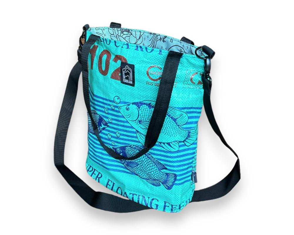 Upcycled Zip Tote Bag- Saves Landfill spaces!