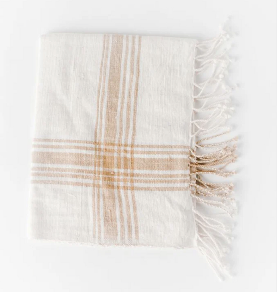 Set of 2 Hand Towels Ethiopian Cotton, Eco Friendly, Fair Trade