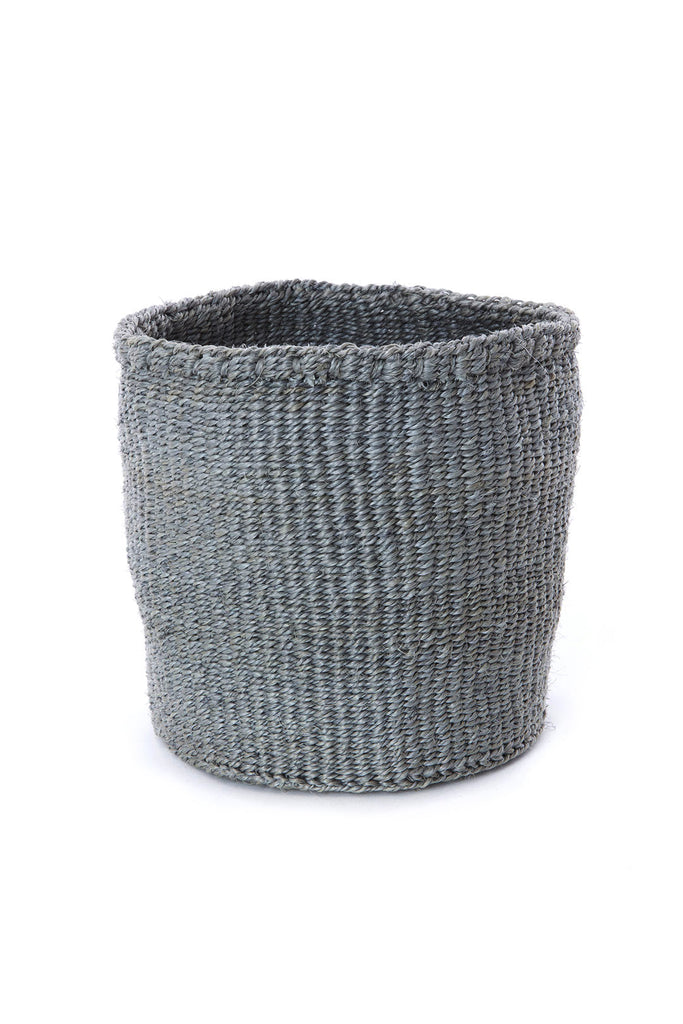 Set of Three Handwoven Gray Sisal Nesting Storage Baskets, Fair Trade, Kenya