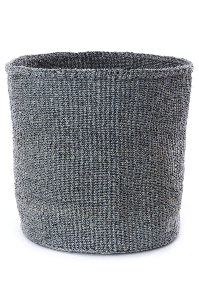 Set of Three Handwoven Gray Sisal Nesting Storage Baskets, Fair Trade, Kenya