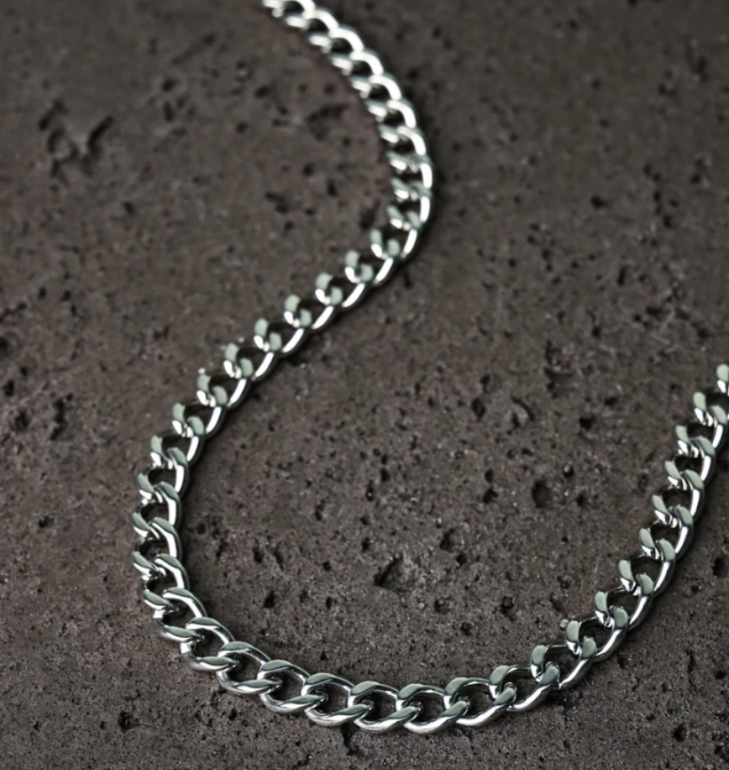 Unisex Link Chain Necklace, Stainless Steel - Give freedom, careers & education to exploited women and girls!