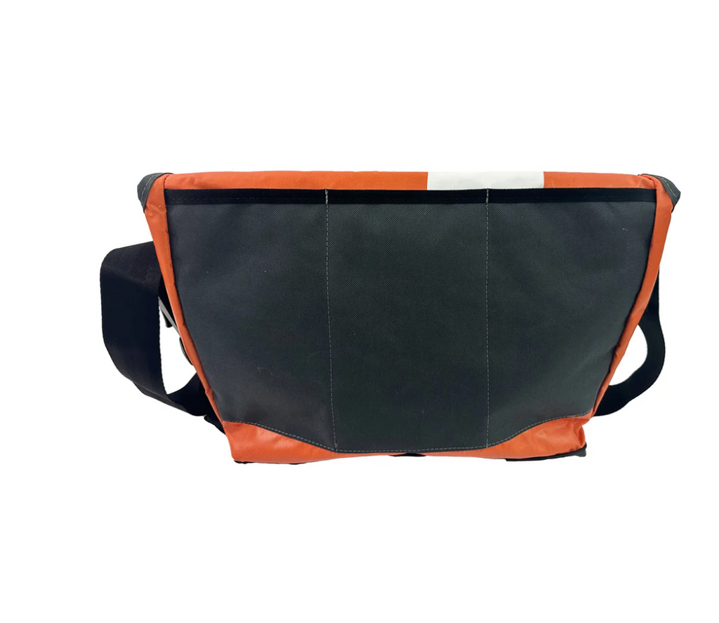 Upcycled Messenger / Laptop Bag, Billboard or Tire style,  Made in the USA, Saves Landfill Space!