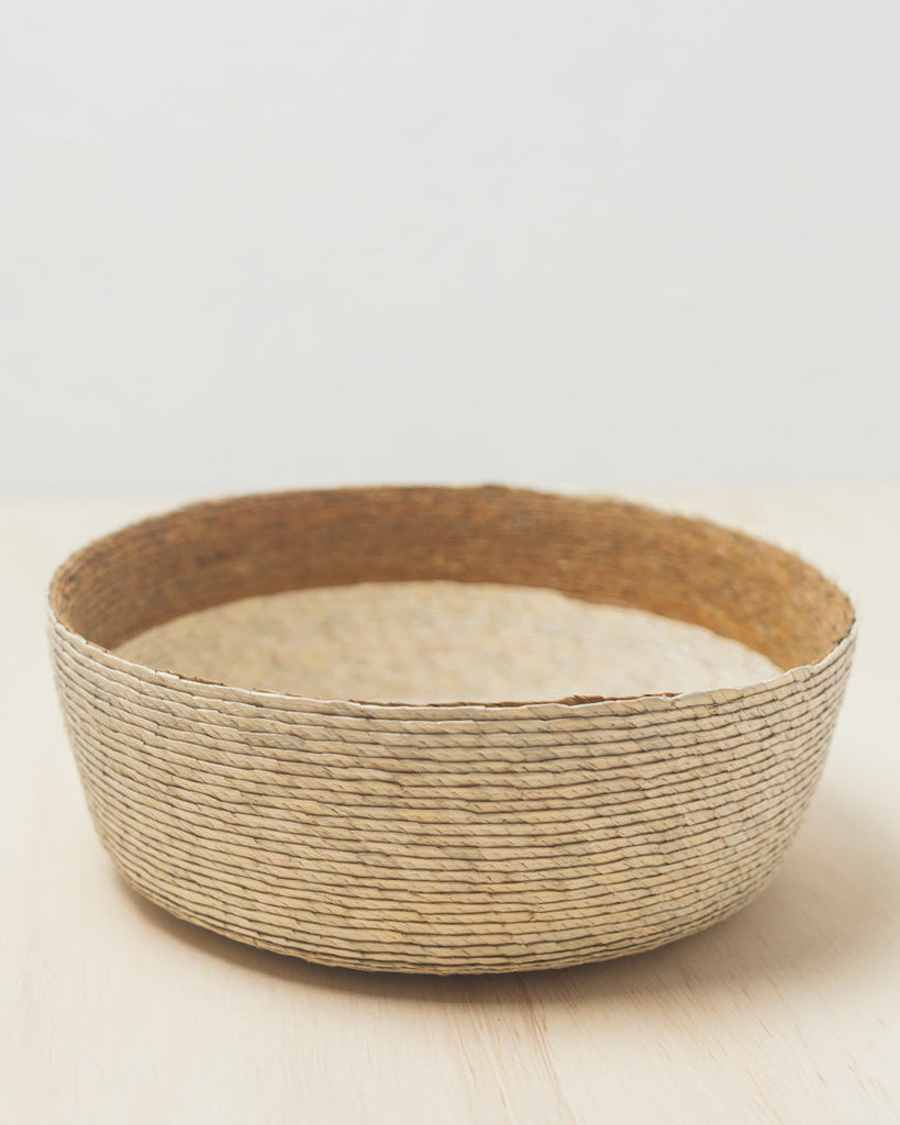 Handwoven Palm Fruit Basket, Fair Trade, Mexico