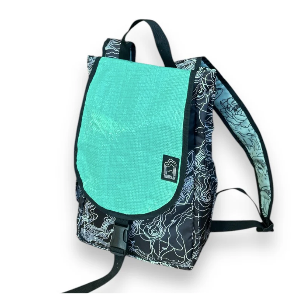 Upcycled Everyday Backpack made from Feed Bags, Sustainable, Saves Landfill Space!
