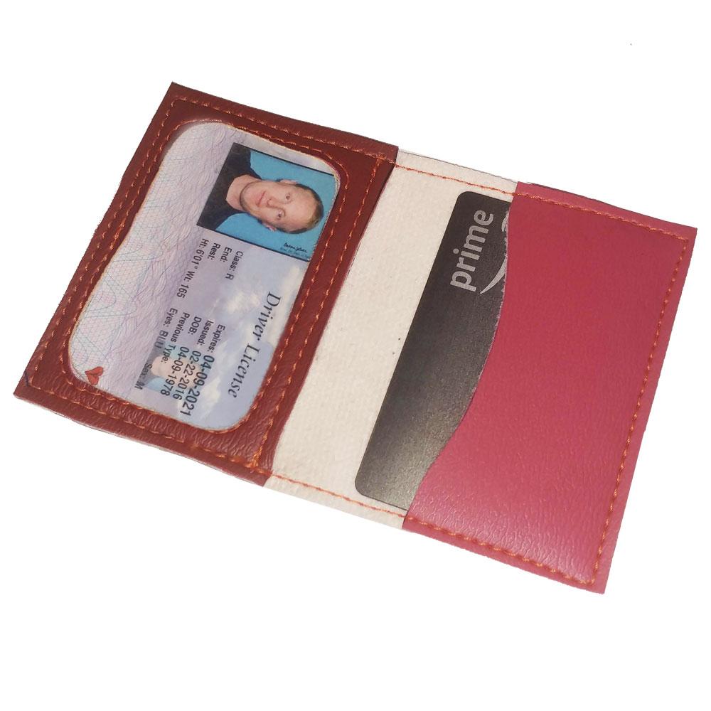 Vinyl Upholstery Small Wallet (pick color) - Eco-Friendly & USA Made, Saves Landfill Space!