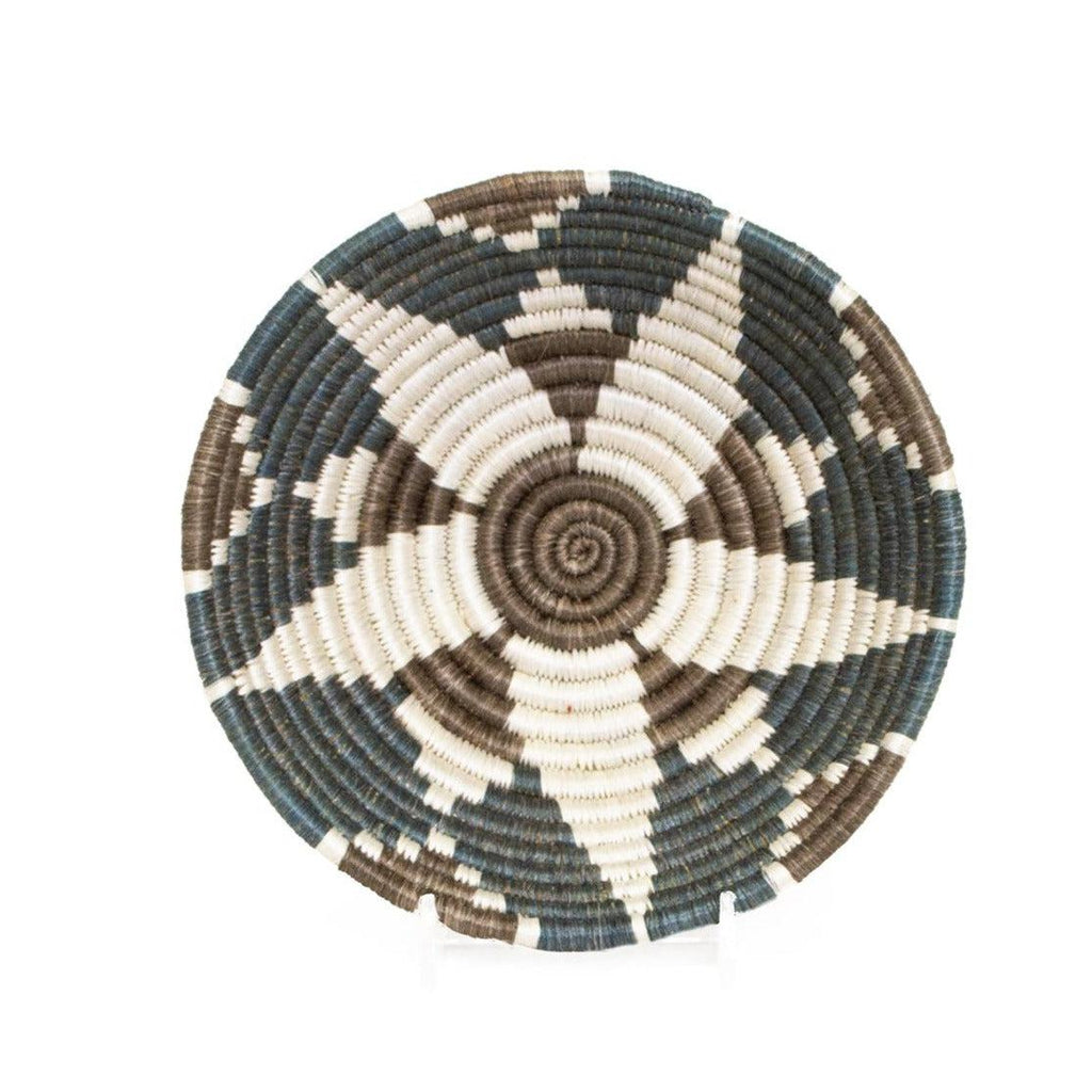 handwoven 6" round decorative basket bowl
