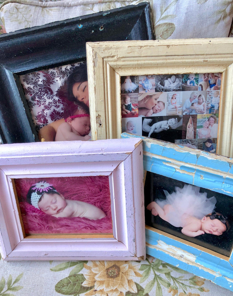 Upcycled & Reclaimed Wood Frames from Salvaged Moulding- Lots of colors! - Give Back Goods