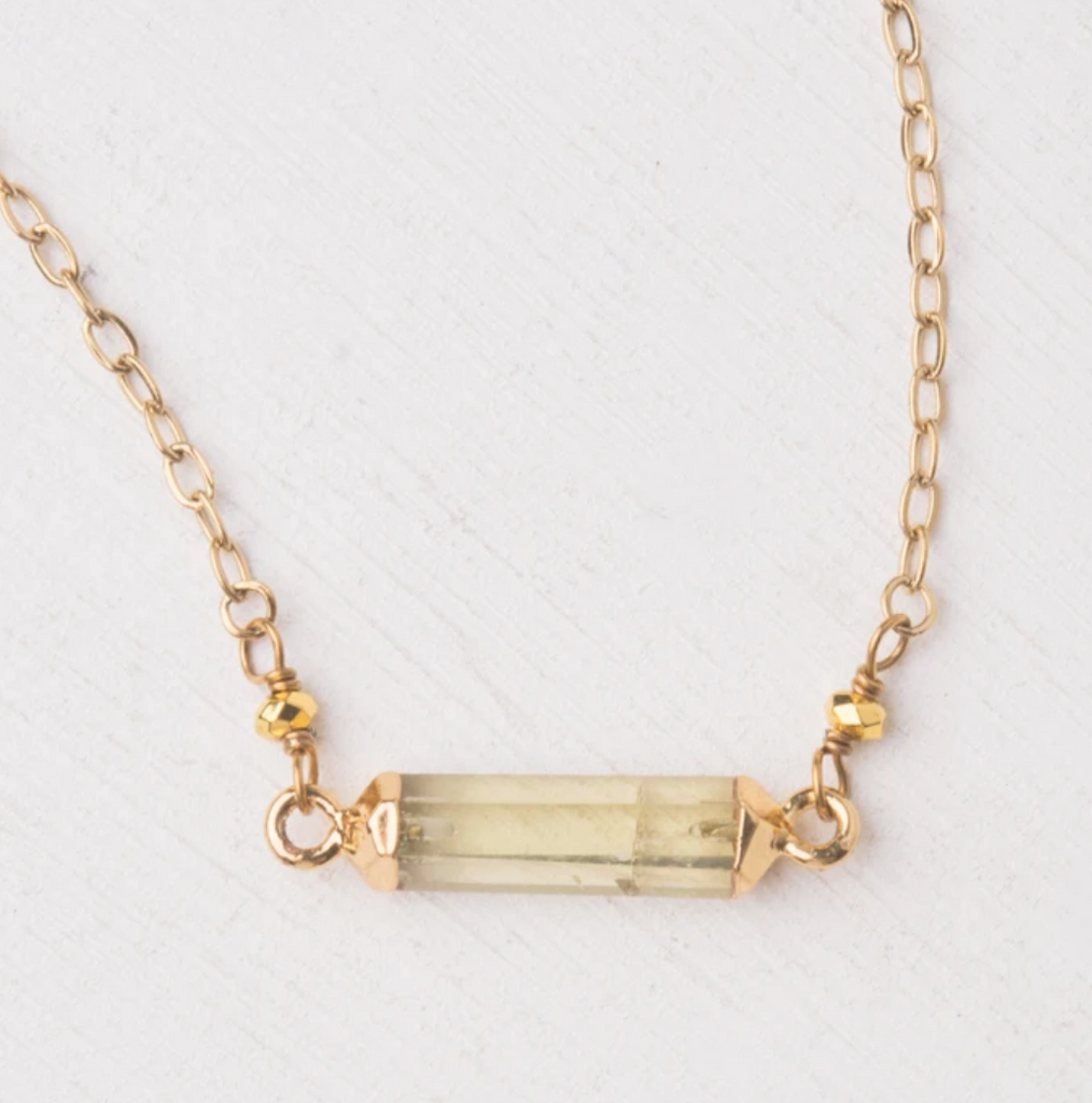 Gold & Crystal Necklace- Give Freedom To Women & Girls