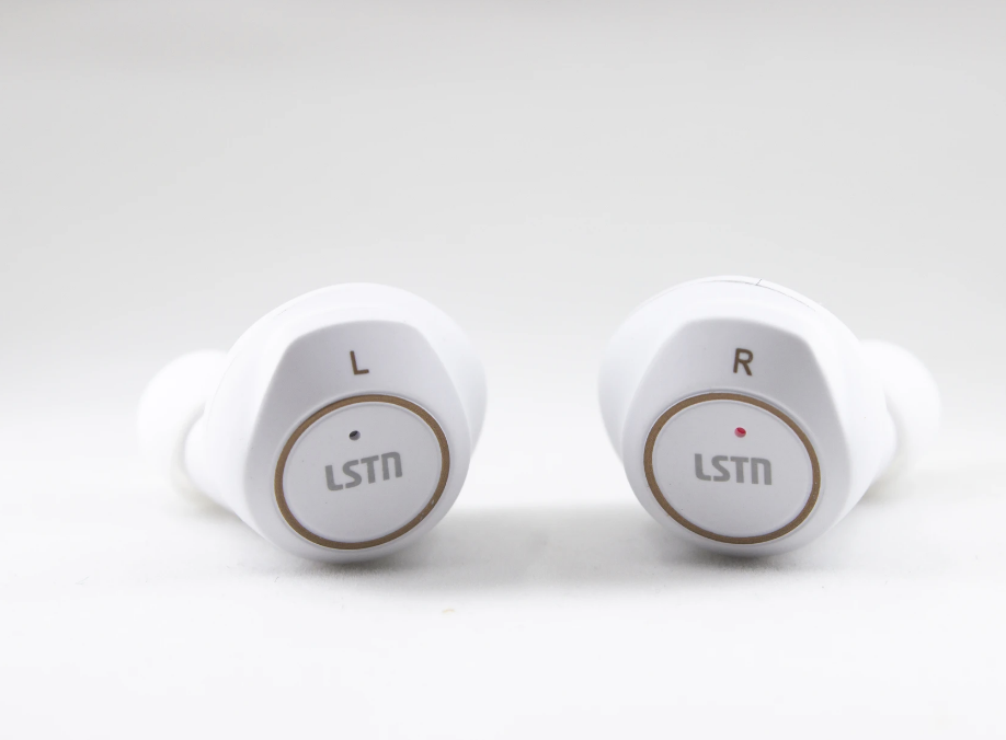 Small Wireless Earbuds in White or Black - Gives hearing aids to people in need