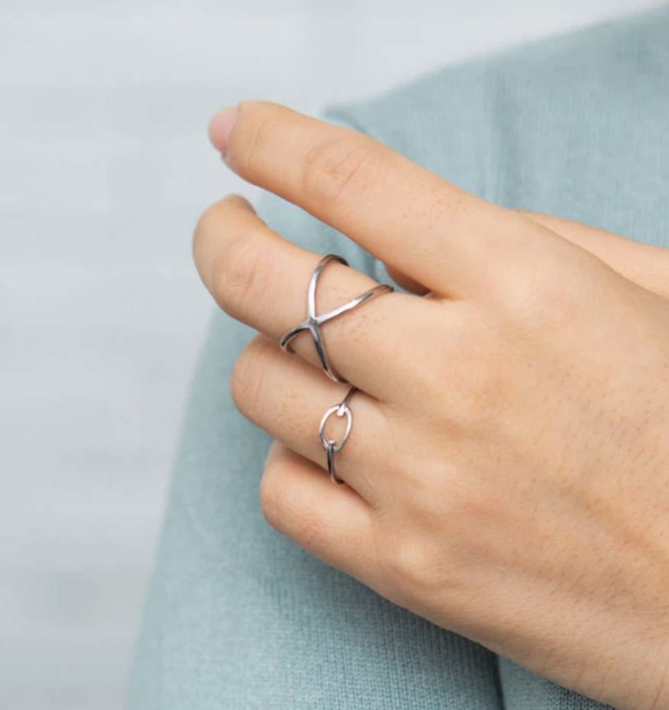 Adjustable Silver Infinity Ring, Give freedom to exploited girls & women!