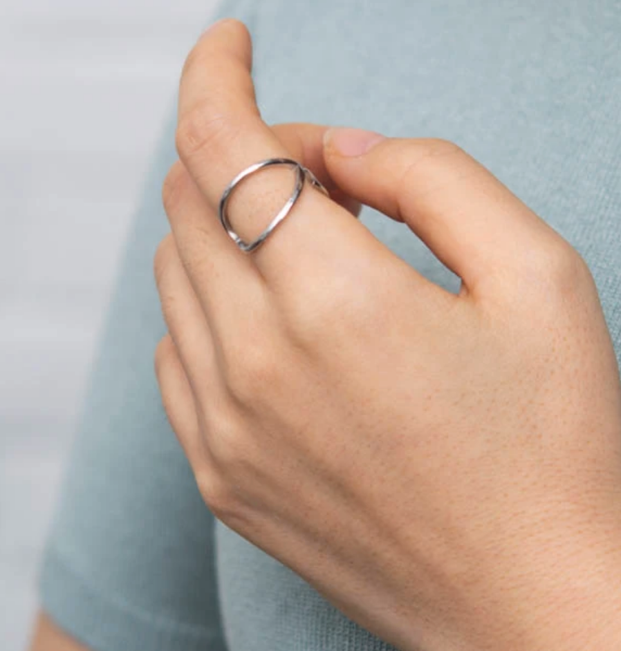 Adjustable Silver Infinity Ring, Give freedom to exploited girls & women!