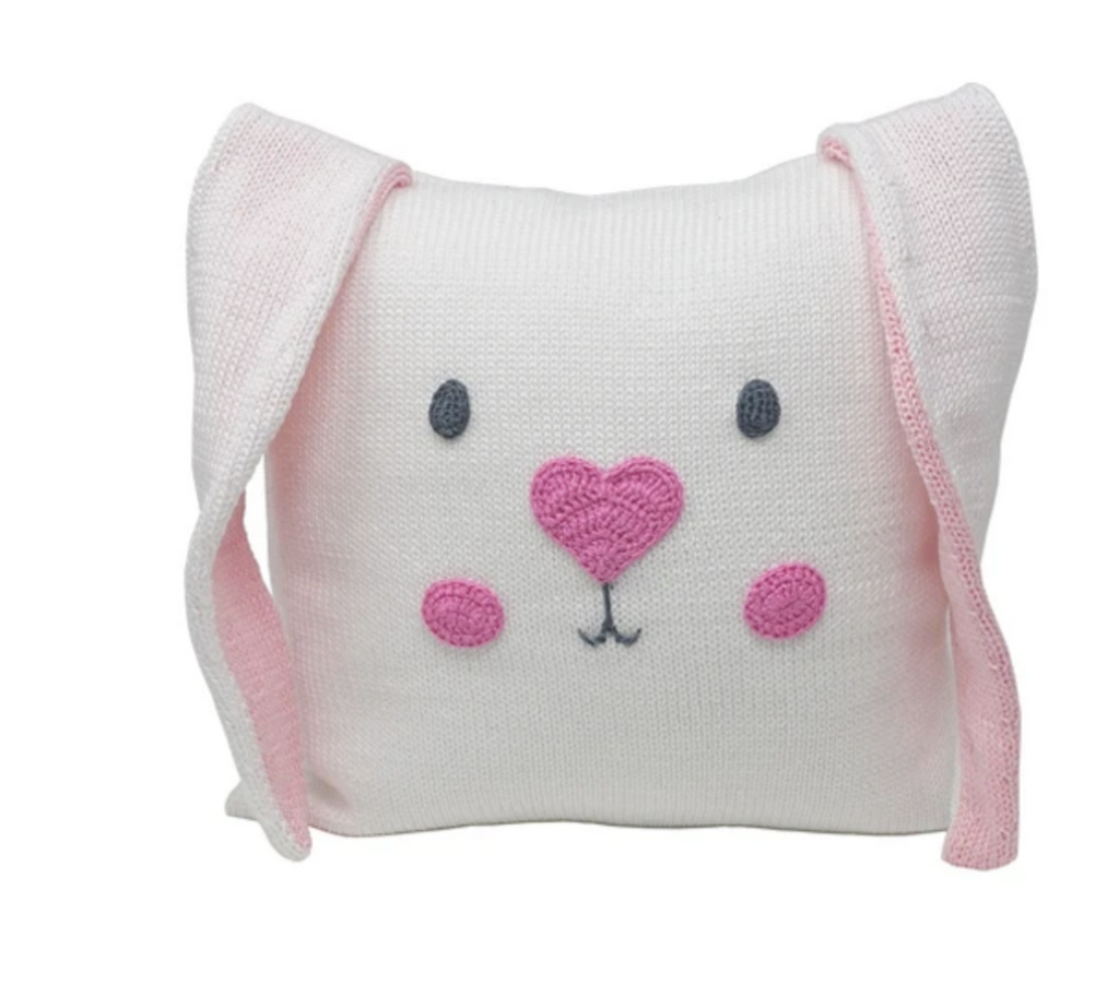 Bunny Face Baby Pillow, Handmade, Fair Trade