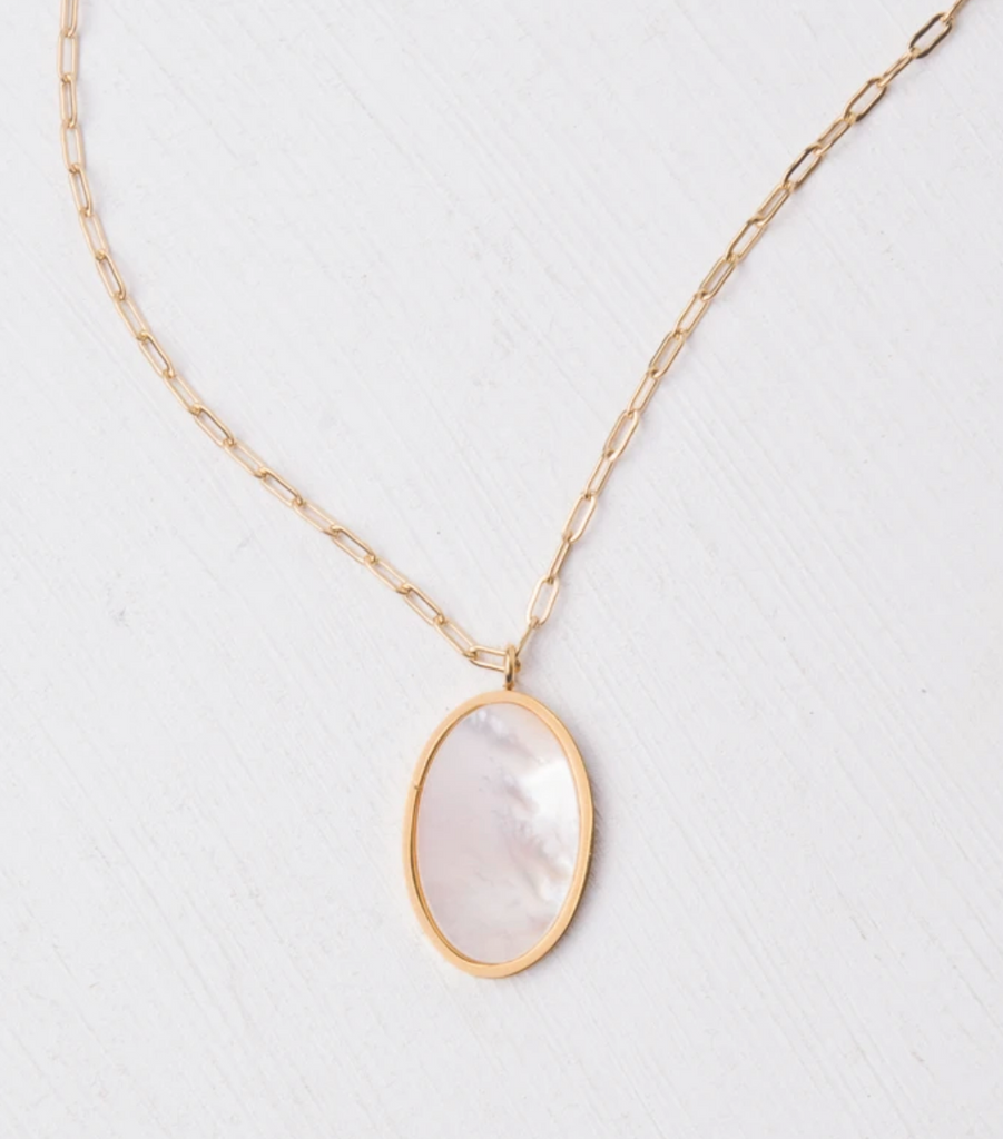 Mother of Pearl & Hope Necklace