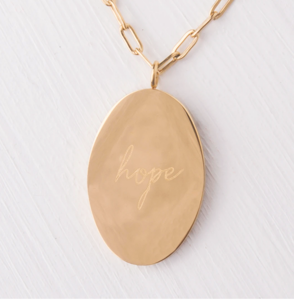 Mother of Pearl & Hope Necklace