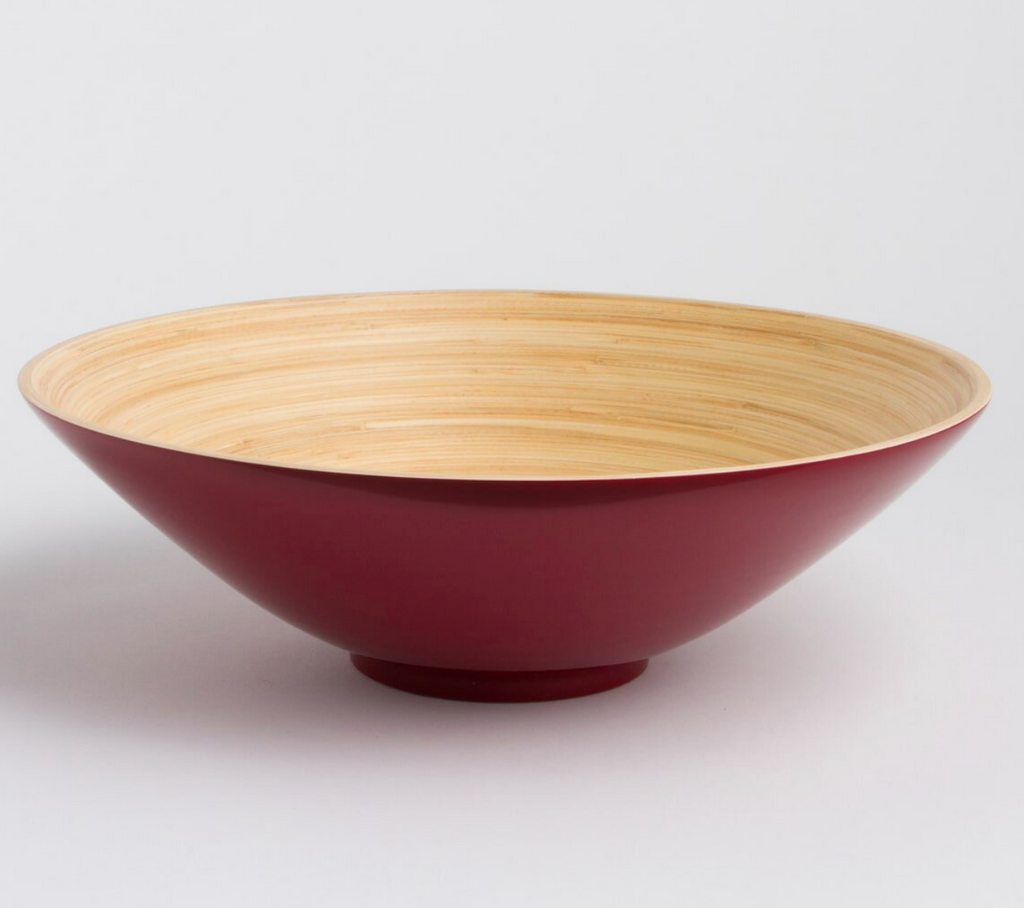 Bamboo Fruit Bowl- Small  or Large & Lots of Colors - Fair Trade and Sustainable