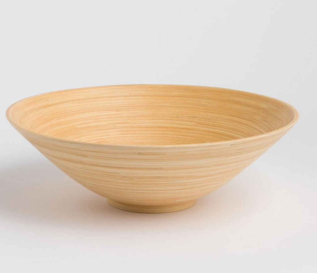 Bamboo Serving Bowl- Small  or Large & Lots of Colors - Fair Trade and Sustainable