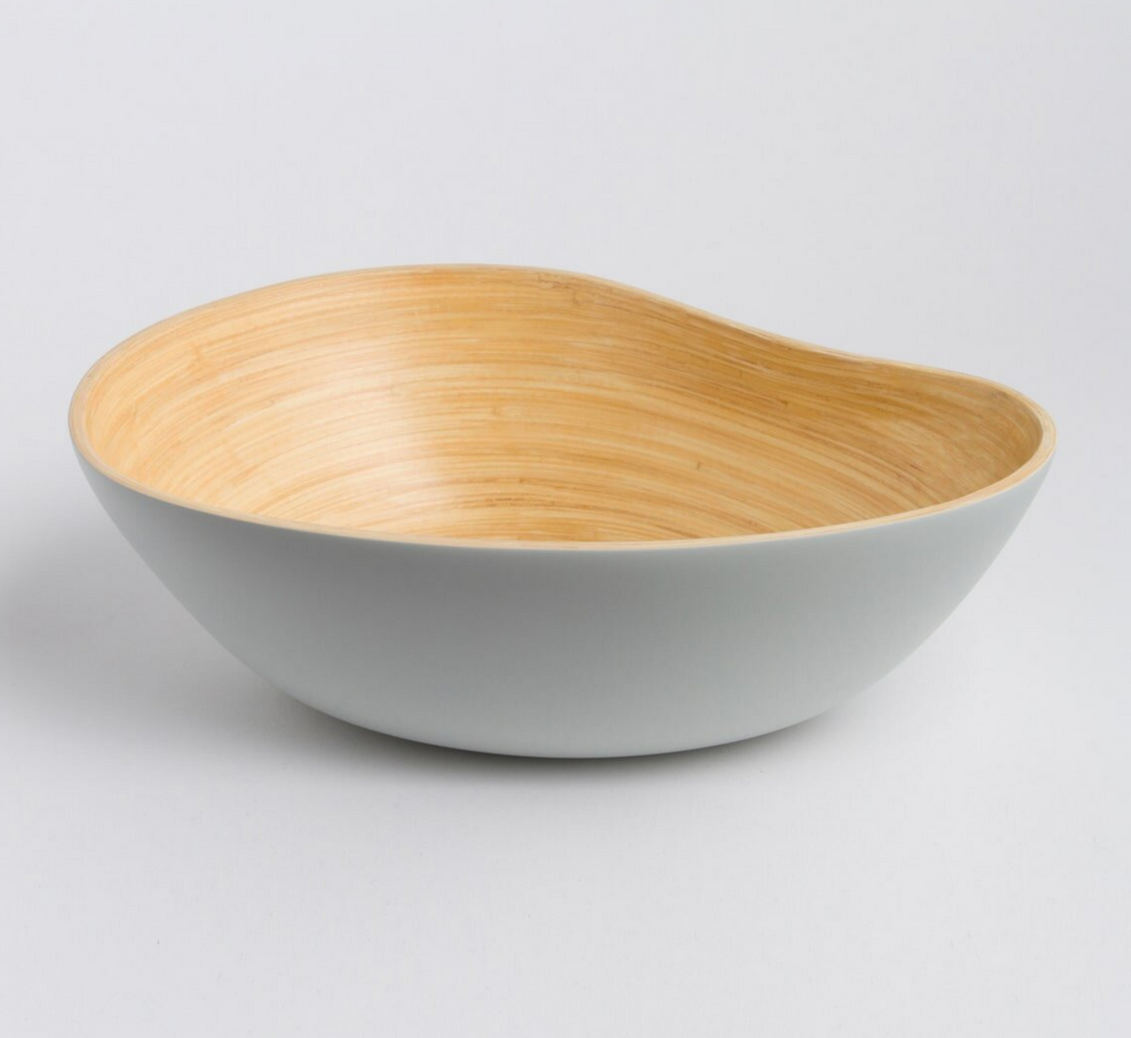 Wave Bamboo Serving Bowl- Small  or Large & Lots of Colors - Fair Trade and Sustainable