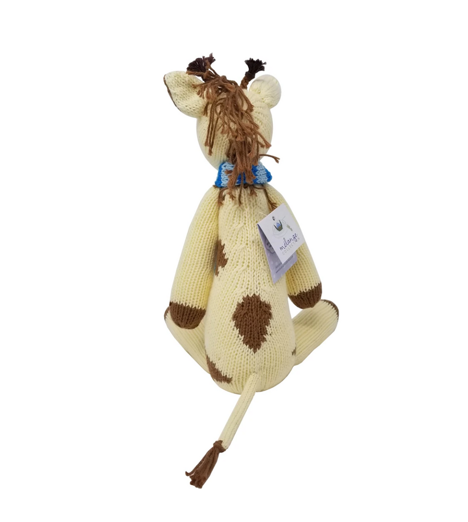 Hand Knit Giraffe Stuffed Animal, Fair Trade