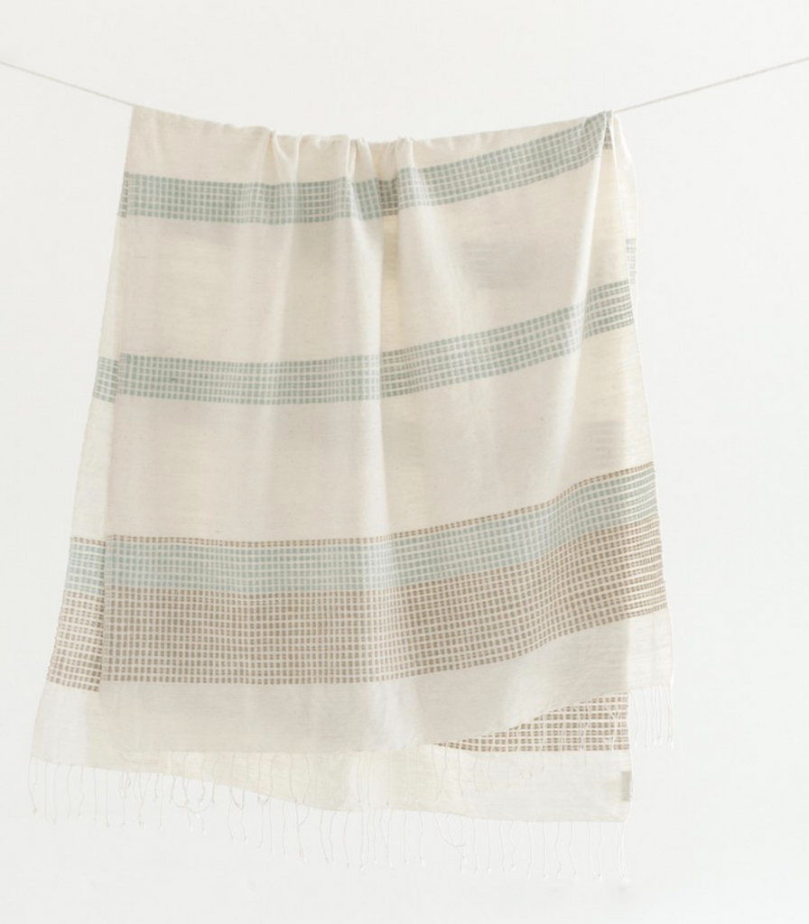 Hand Woven Ethiopian Cotton Lightweight Throw (assorted colors)- Eco-Friendly, Fair Trade