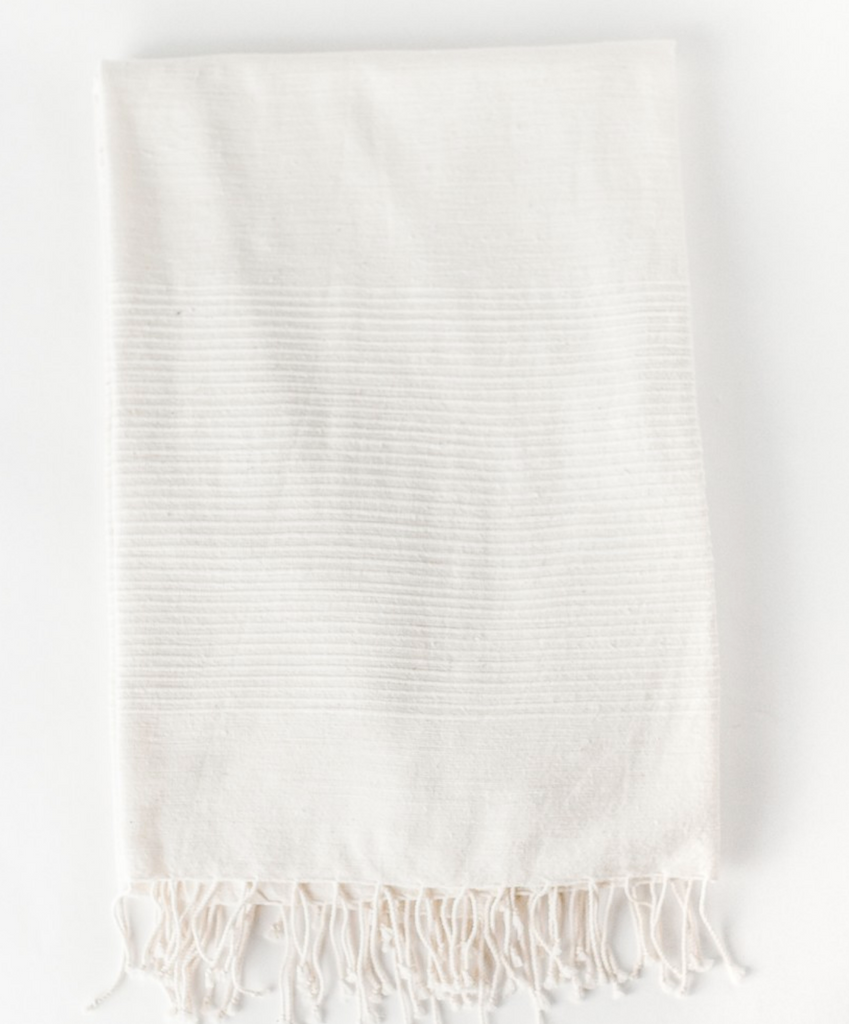 Hand Woven Ribbed Ethiopian Cotton Lightweight Throw (assorted colors)- Eco-Friendly, Fair Trade