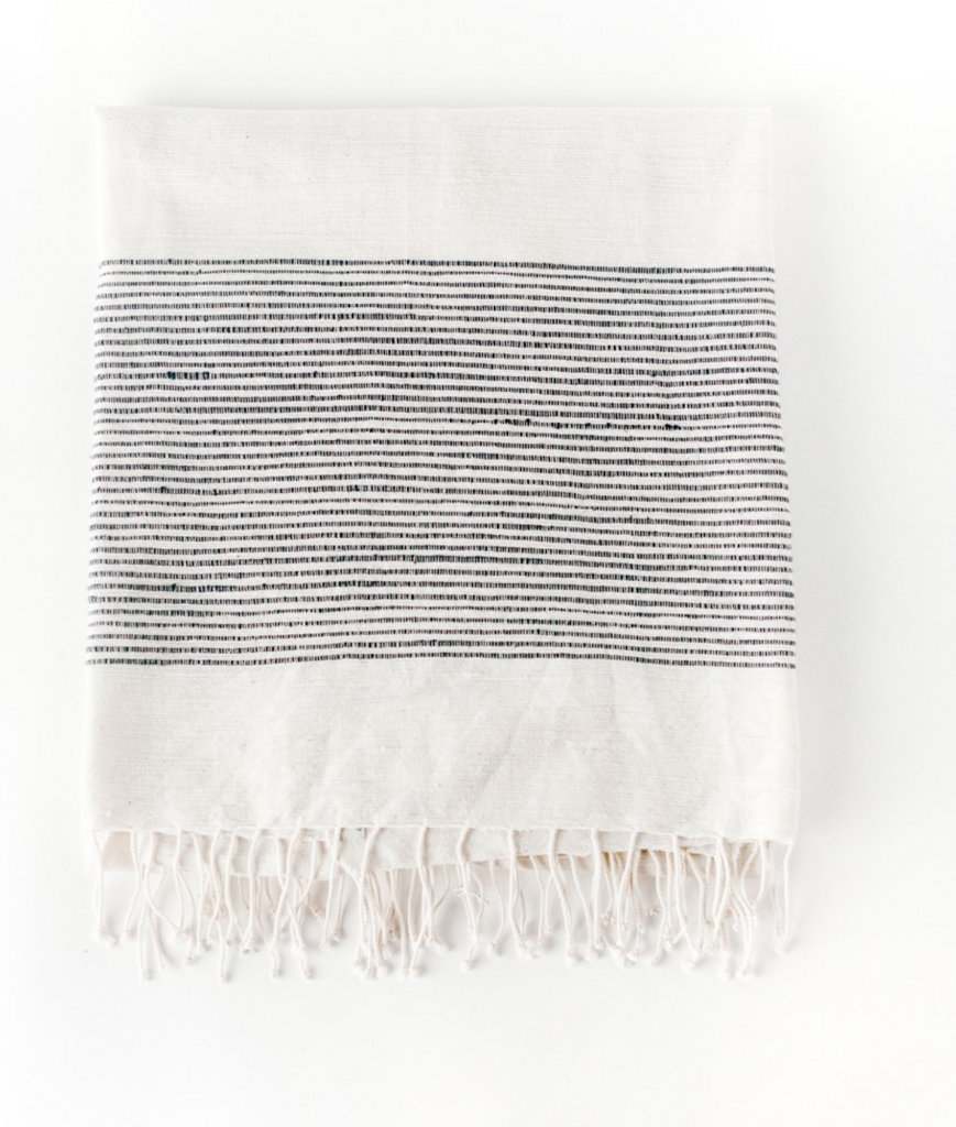 Hand Woven Ribbed Ethiopian Cotton Lightweight Throw (assorted colors)- Eco-Friendly, Fair Trade