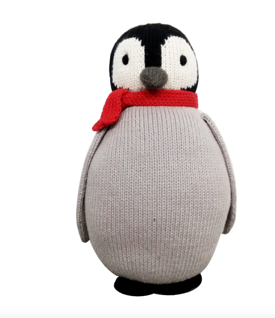 Hand Knit Penguin Stuffed Animal - Fair Trade