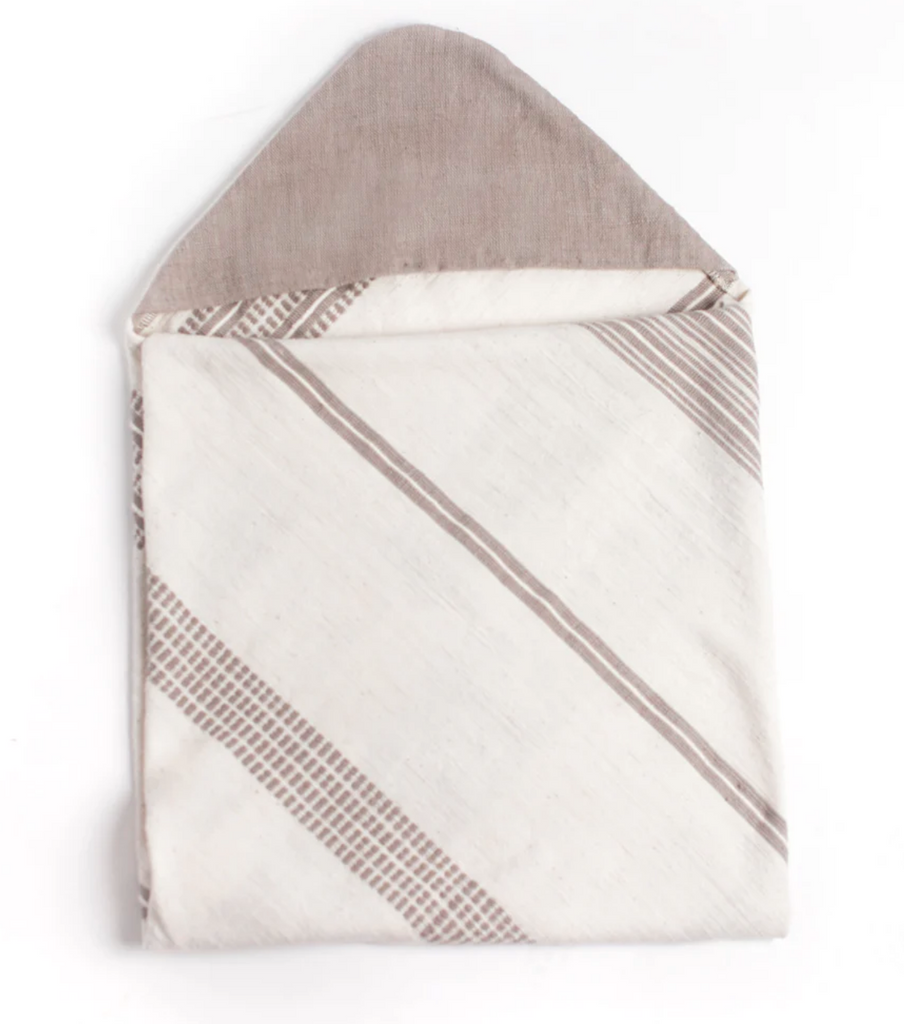 Ethiopian Hand-Spun Cotton Hooded Baby Towel - Fair trade
