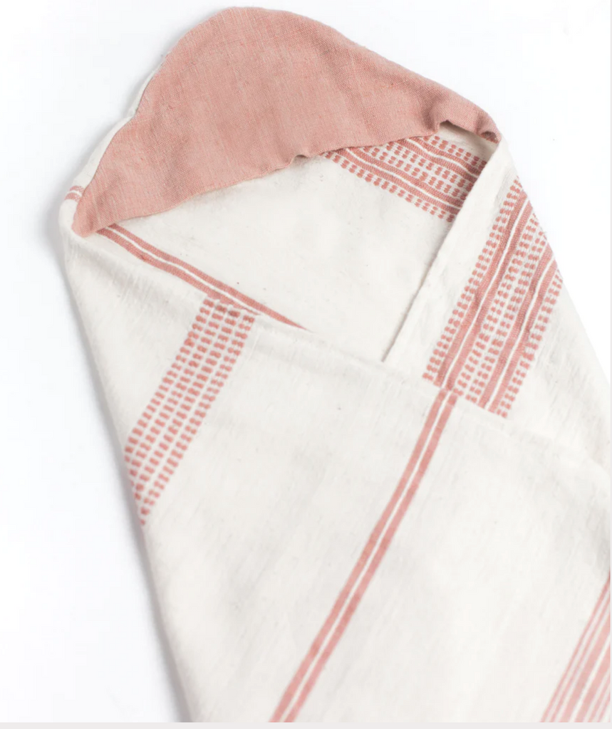 Ethiopian Hand-Spun Cotton Hooded Baby Towel - Fair trade