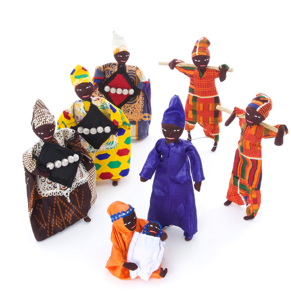 Handcrafted Senegalese Christmas Nativity Scene, Fair Trade