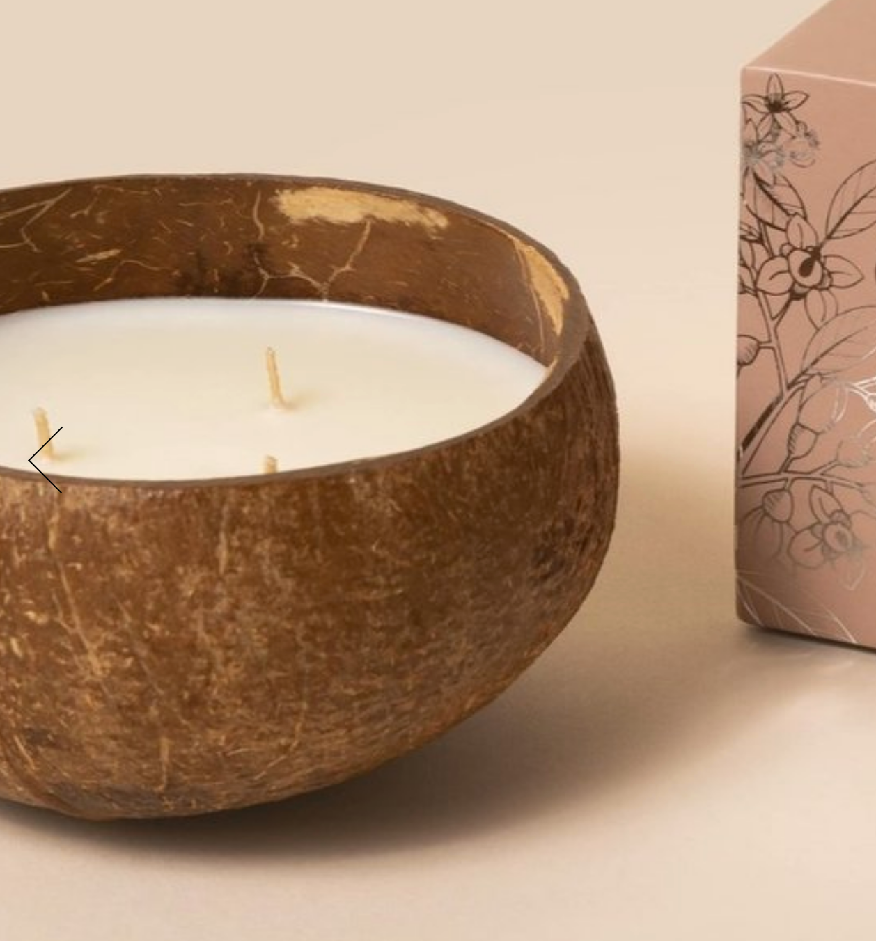 Coconut Shell Tealight Candle Holders
