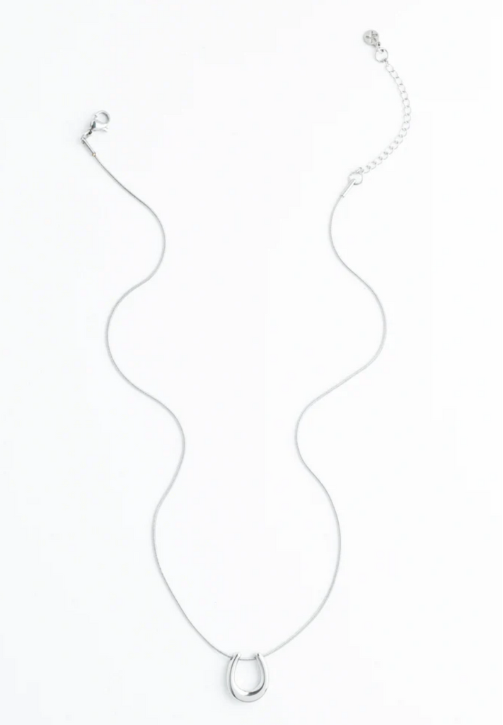 Silver Lucky Horseshoe Necklace, Give freedom to girls & women!