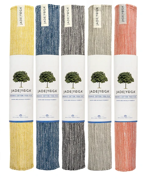 Handwoven Organic Yoga Rugs- Fair Trade, Give a weeks lunch to a child