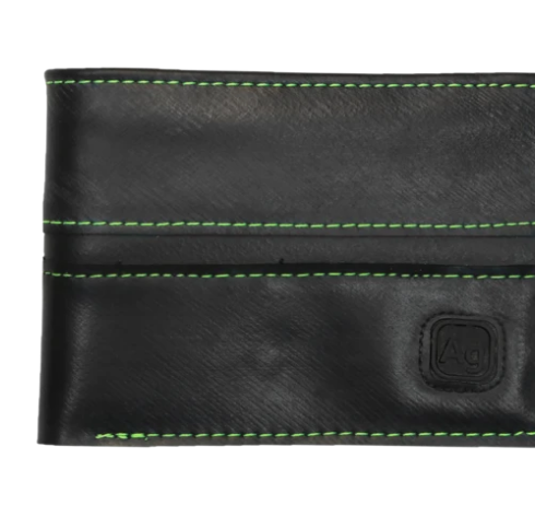 Upcycled slim wallet from reclaimed tires- Eco-Friendly - Made in the USA - Saves Landfill Space!