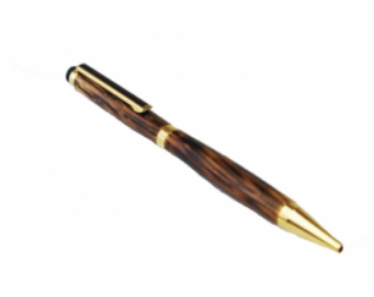 Handcrafted Stylus Pen , Upcycled Barrel Wood & 24k Gold - US Made, Save our Landfills!