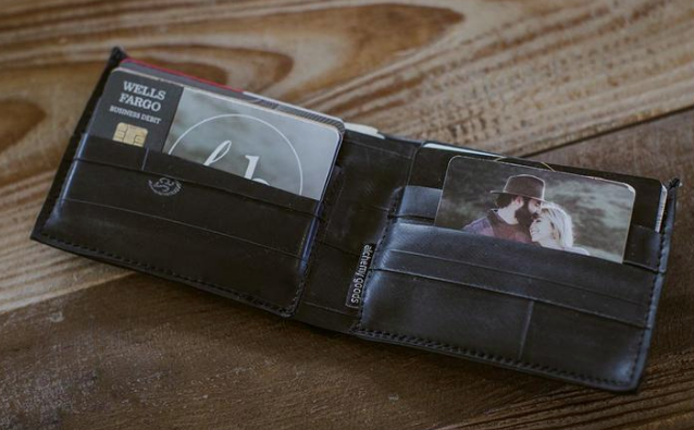 Upcycled wallet from reclaimed tires- Eco-Friendly - Made in the USA - Saves Landfill Space! - Give Back Goods