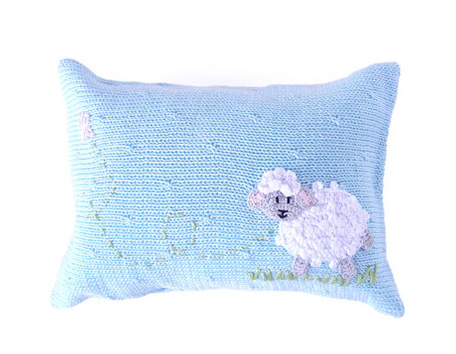 Mini Sheep Baby Pillows, Pink or Blue, Handmade, Support Fair Trade - Give Back Goods